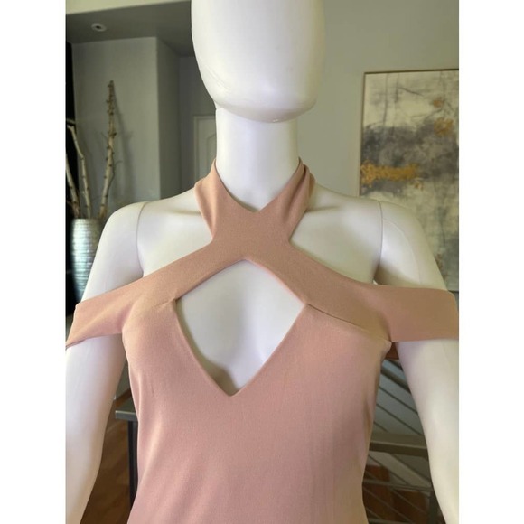 Nookie Hollywood Midi Dress in Blush Pink - Picture 5 of 13